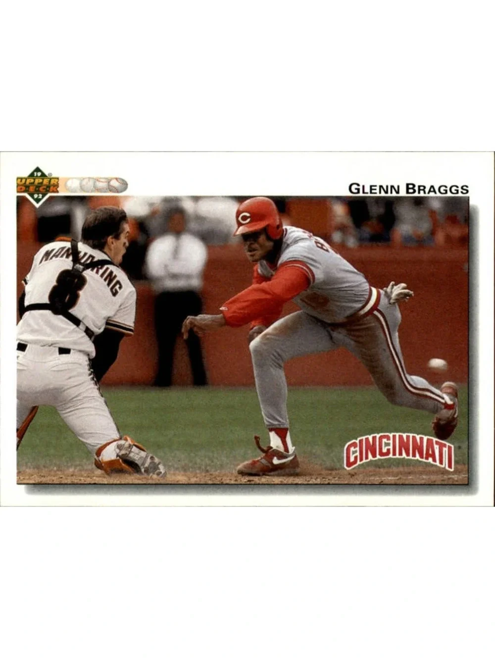 Glenn Braggs 1992 Upper Deck MLB #341 Baseball Card Cincinnati Reds